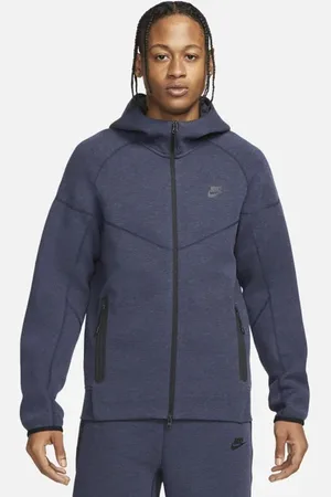 Nike Tech Fleece Heren Hoodies - Blauw - Maat: XS - Katoengeweven - Foot Locker