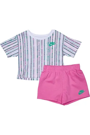Nike Gfx Unisex Trainingspakken - Roze - Maat: 74 - 80 CM - Katoen Jersey - Foot Locker