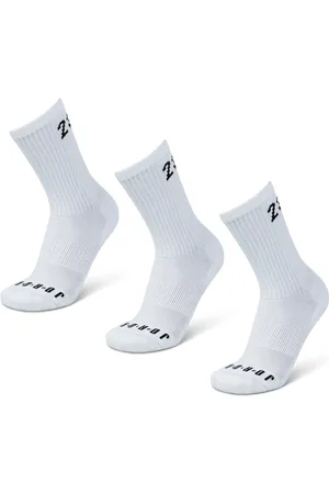 Jordan Everyday Cushioned Crew 3 Pack Unisex Sokken - Wit - Maat: 43 - 46 - Foot Locker