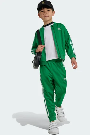 adidas Superstar Unisex Trainingspakken - Groen - Maat: 99 - 104 CM - Katoen Canvas - Foot Locker
