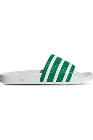 adidas Adilette Heren Slippers en Sandalen - Groen - Maat: 38 - Mesh/Synthetisch - Foot Locker