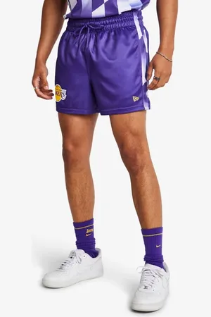 New Era NBA Heren Korte Broeken - Paars - Maat: S - Foot Locker