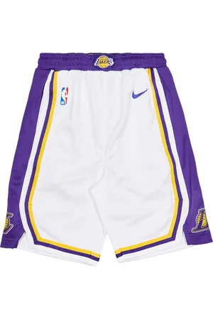 Nike NBA Unisex Korte Broeken - Wit - Maat: 128 - 137 CM - Foot Locker