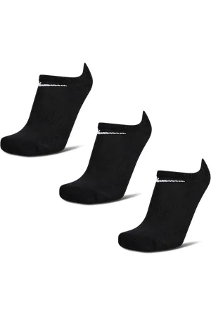 Nike Everyday Cushioned No Show 3 Pack Unisex Sokken - Zwart - Maat: 34 - 38 - Foot Locker