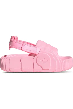 adidas Adilette Dames Slippers en Sandalen - Roze - Maat: 42 - Mesh/Synthetisch - Foot Locker