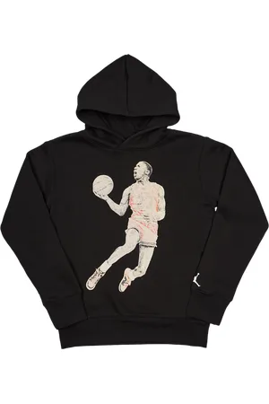 Jordan Air Unisex Hoodies - Zwart - Maat: 128 - 137 CM - Katoen Fleece - Foot Locker