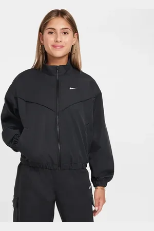 Nike Sportswear Unisex Jassen - Zwart - Maat: 128 - 137 CM - Katoen Jersey - Foot Locker