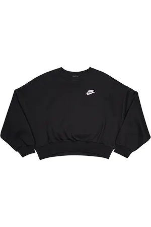 Nike Club Unisex Sweatshirts - Zwart - Maat: 137 - 147 CM - Foot Locker