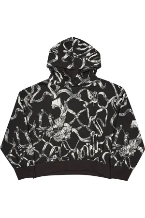Jordan Brooklyn Aop Unisex Hoodies - Grijs - Maat: 128 - 137 CM - Foot Locker