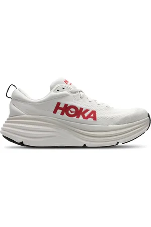 Hoka One One Bondi 8 Heren Schoenen - Wit - Maat: 41 1/3 - Mesh/Synthetisch - Foot Locker