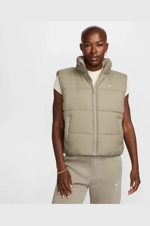 Nike Therma-fit Dames Gilets - Groen - Maat: 34 - Katoen Jersey - Foot Locker