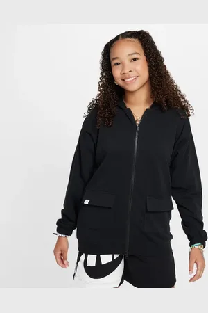 Nike Dri-fit Oversized Unisex Hoodies - Zwart - Maat: 128 - 137 CM - Katoen Jersey - Foot Locker