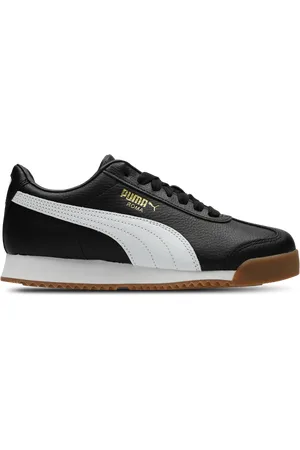 PUMA Roma Unisex Schoenen - Zwart - Maat: 37 - Leer - Foot Locker