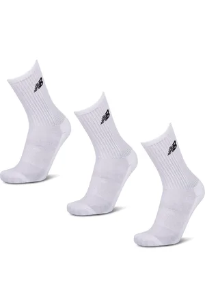 New Balance Crew 3 Pack Unisex Sokken - Wit - Maat: 35-38 - Katoen - Foot Locker