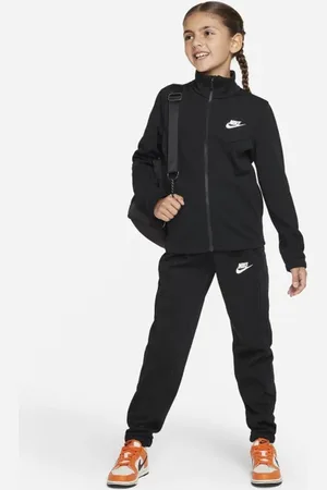 Nike Sportswear Unisex Trainingspakken - Zwart - Maat: S - Katoengeweven - Foot Locker