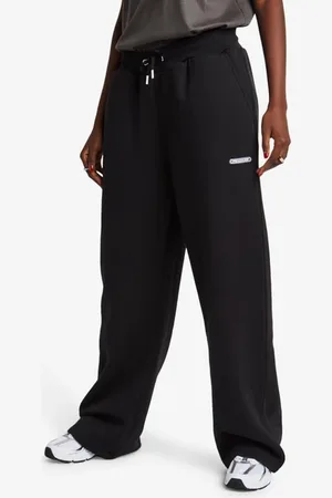 Peach Fit Essential Dames Broeken - Zwart - Maat: M - Katoen Fleece - Foot Locker
