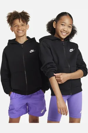 Nike Club Unisex Hoodies - Zwart - Maat: 128 - 137 CM - Foot Locker
