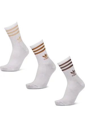 adidas Mid Cut Crew 3 Pack Unisex Sokken - Wit - Maat: 43-45 - Foot Locker