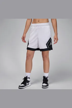 Jordan Sport Dri-fit Diamond Dames Korte Broeken - Wit - Maat: M - Poly Mesh - Foot Locker