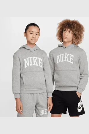Nike Club Hbr Unisex Hoodies - Grijs - Maat: 128 - 137 CM - Foot Locker