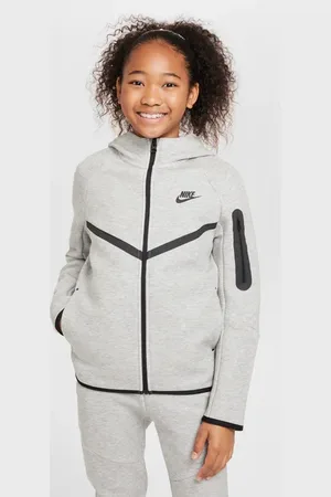 Nike Tech Fleece Unisex Hoodies - Grijs - Maat: 122 - 128 CM - Foot Locker