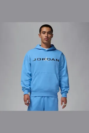 Jordan Essential Heren Hoodies - Blauw - Maat: S - Katoen Jersey - Foot Locker