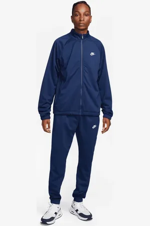 Nike Club Heren Trainingspakken - Blauw - Maat: S - Katoen Jersey - Foot Locker