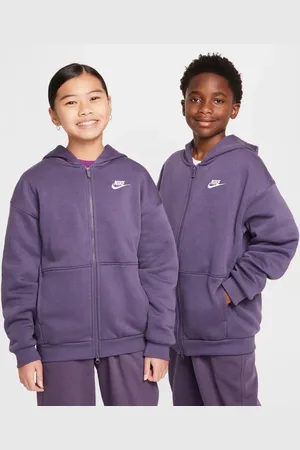 Nike Club Unisex Hoodies - Paars - Maat: 128 - 137 CM - Foot Locker