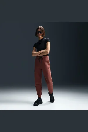 Nike Tech Fleece Dames Broeken - Bruin - Maat: S - Foot Locker