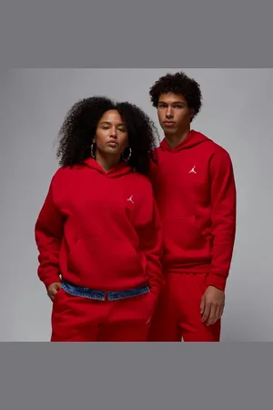 Jordan Brooklyn Heren Hoodies - Rood - Maat: S - Foot Locker