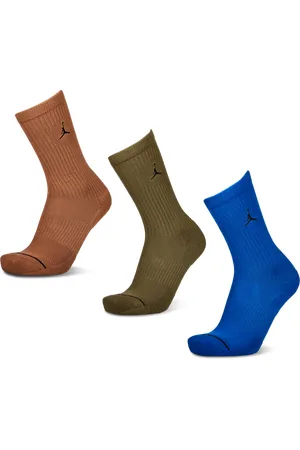 Jordan Crew 3 Pack Unisex Sokken - Blauw - Maat: 39 - 42 - Foot Locker