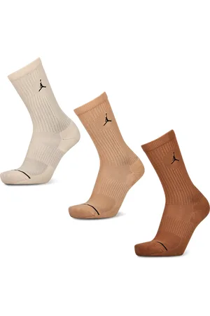 Jordan Crew 3 Pack Unisex Sokken - Bruin - Maat: 39 - 42 - Foot Locker