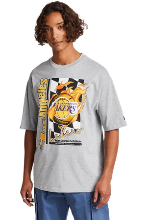 New Era NBA Heren T-shirts - Grijs - Maat: XS - Foot Locker