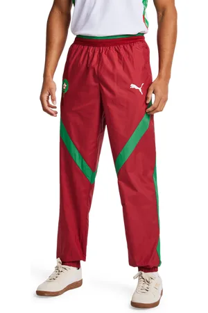 PUMA Frmf Morocco Heren Broeken - Rood - Maat: XL - Poly Woven - Foot Locker