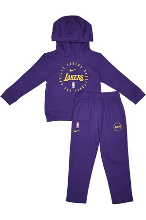 Nike Club Team Logo 4-7 Lakers Unisex Trainingspakken - Paars - Maat: 116 - 122 CM - Katoen Fleece - Foot Locker