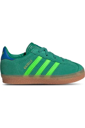 adidas Gazelle Unisex Schoenen - Groen - Maat: 19 - Leer - Foot Locker