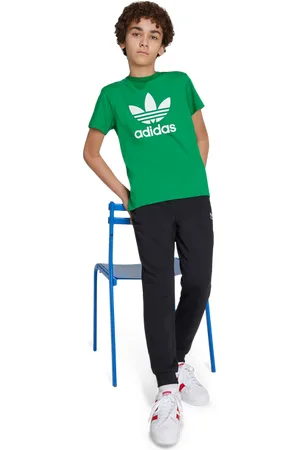 adidas Trefoil Unisex T-shirts - Groen - Maat: 147 - 152 CM - Foot Locker