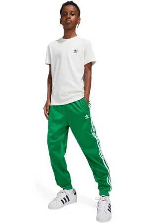 adidas Superstar Unisex Broeken - Groen - Maat: 129 - 134 CM - Katoen Canvas - Foot Locker