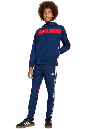 adidas Tiro 25 Essentials Unisex Broeken - Blauw - Maat: 111 - 116 CM - Poly Mesh - Foot Locker