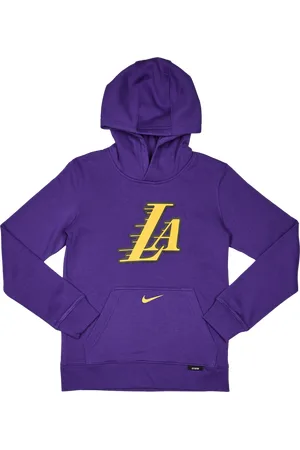 Nike NBA Unisex Hoodies - Paars - Maat: 128 - 137 CM - Katoen Fleece - Foot Locker