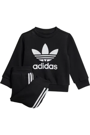 adidas Crew Unisex Trainingspakken - Zwart - Maat: 57 - 62 CM - Katoen Jersey - Foot Locker
