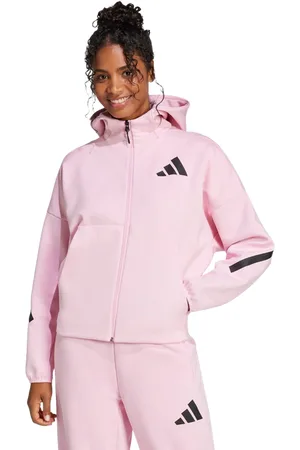 adidas Z.n.e. Dames Hoodies - Roze - Maat: 34 - Poly Mesh - Foot Locker