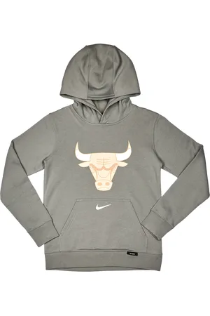 Nike NBA Unisex Hoodies - Grijs - Maat: 128 - 137 CM - Katoen Fleece - Foot Locker