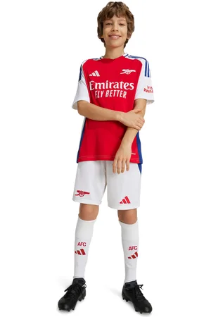 adidas Arsenal 24/25 Home Unisex Korte Broeken - Wit - Maat: 159 - 164 CM - Poly Mesh - Foot Locker