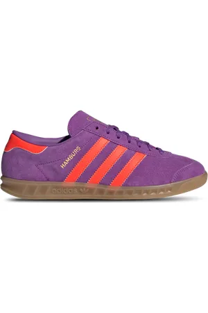 adidas Hamburg Dames Schoenen - Paars - Maat: 36 - Leer - Foot Locker