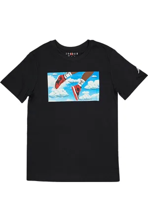 Jordan Gfx Unisex T-shirts - Zwart - Maat: 128 - 137 CM - Foot Locker
