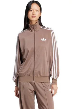adidas Firebird Dames Trainingspakken - Bruin - Maat: 36 - Poly Mesh - Foot Locker