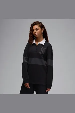 Jordan Life Dames Poloshirts - Zwart - Maat: XS - Foot Locker