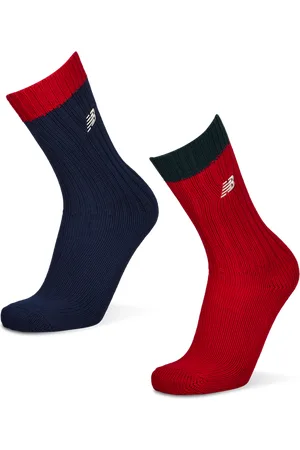 New Balance Crew 2 Pack Unisex Sokken - Blauw - Maat: 35-38 - Katoen - Foot Locker
