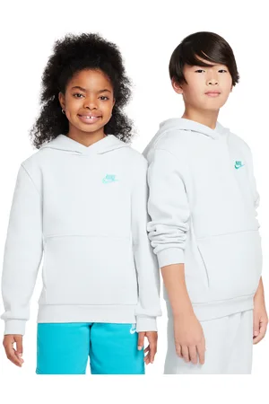 Nike Club Unisex Hoodies - Grijs - Maat: 122 - 128 CM - Foot Locker